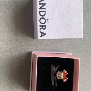 Pandora Red and Gold Charm